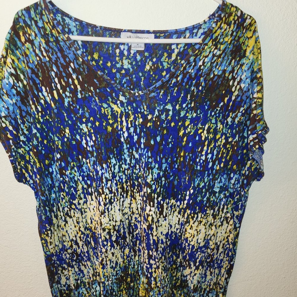 Liz Claiborne t-shirt multi colored size XL